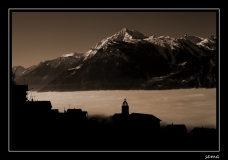 Mer de brouillard sur la plaine du Rhône